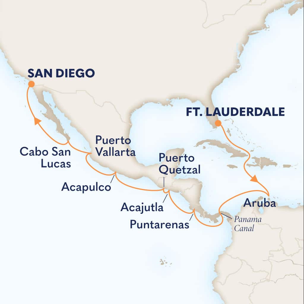carte Etats-Unis & Aruba & Costa Rica & Salvador & Guatemala, 18 jours