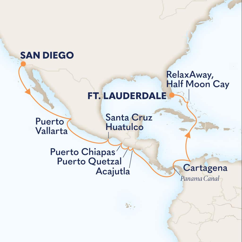 carte Etats-Unis & Mexique & Guatemala & Salvador & Colombie, 17 jours