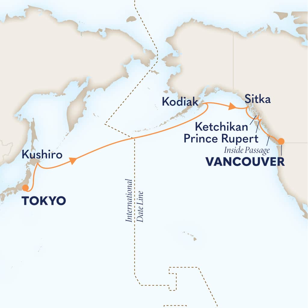 carte Japon & Etats-Unis & Canada, 16 jours