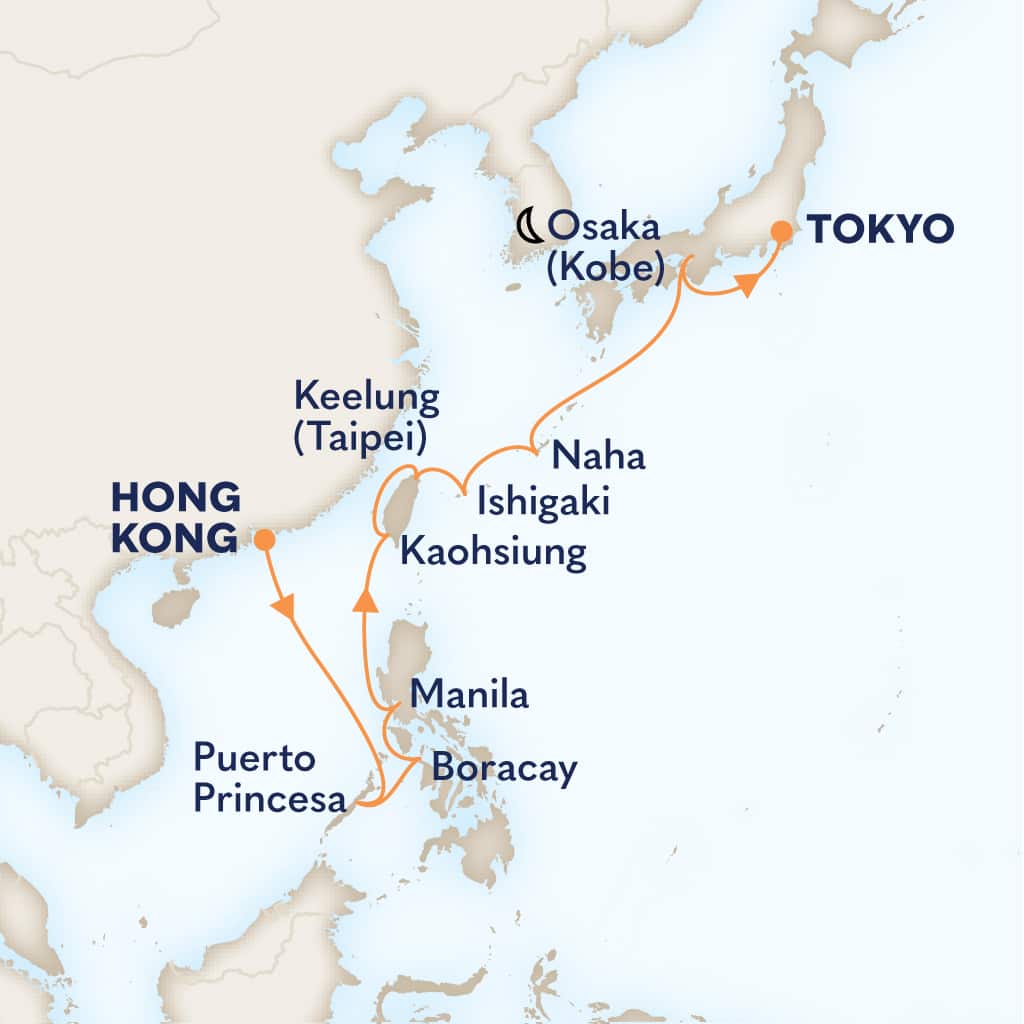 carte Chine & Philippines & Taiwan & Japon, 15 jours