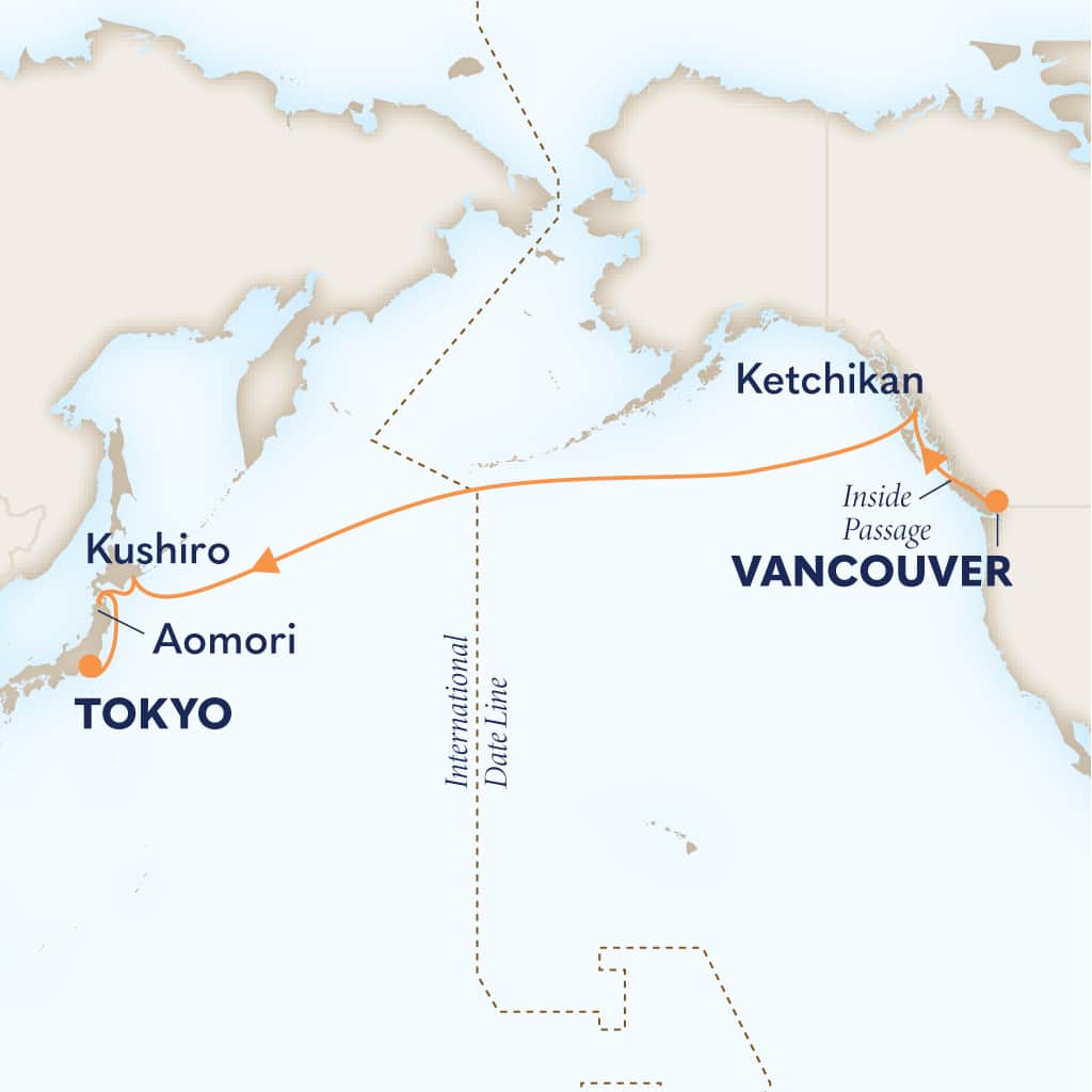 carte Canada & Etats-Unis & Japon, 14 jours