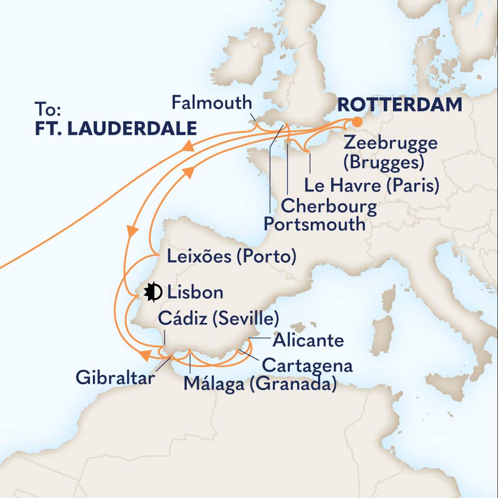 carte Pays-Bas & Portugal & Espagne & Royaume-Uni & Belgique, 30 jours