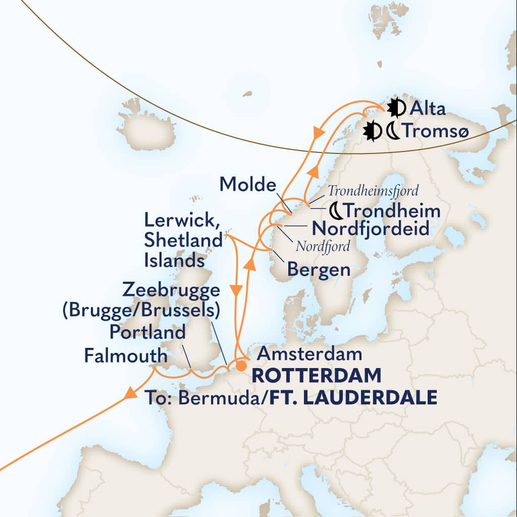 carte Pays-Bas & Norvège & Royaume-Uni & Belgique & Bermudes, 28 jours