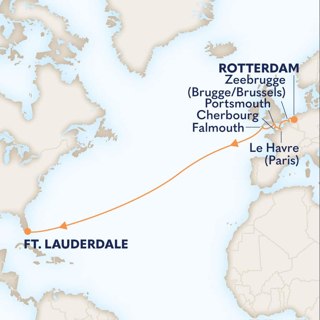 carte Pays-Bas & Belgique & Royaume-Uni & France & Etats-Unis, 16 jours