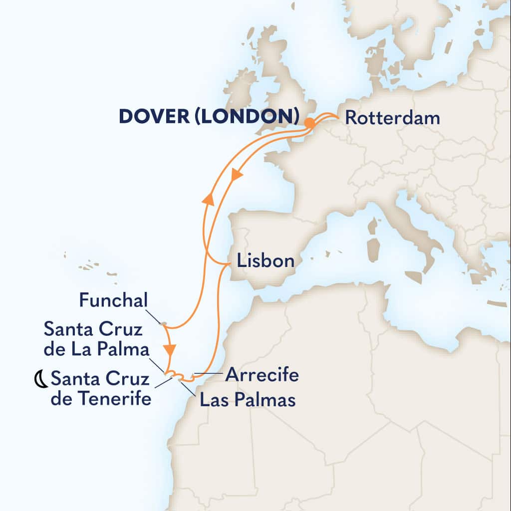 carte Royaume-Uni & Pays-Bas & Portugal & Espagne, 15 jours