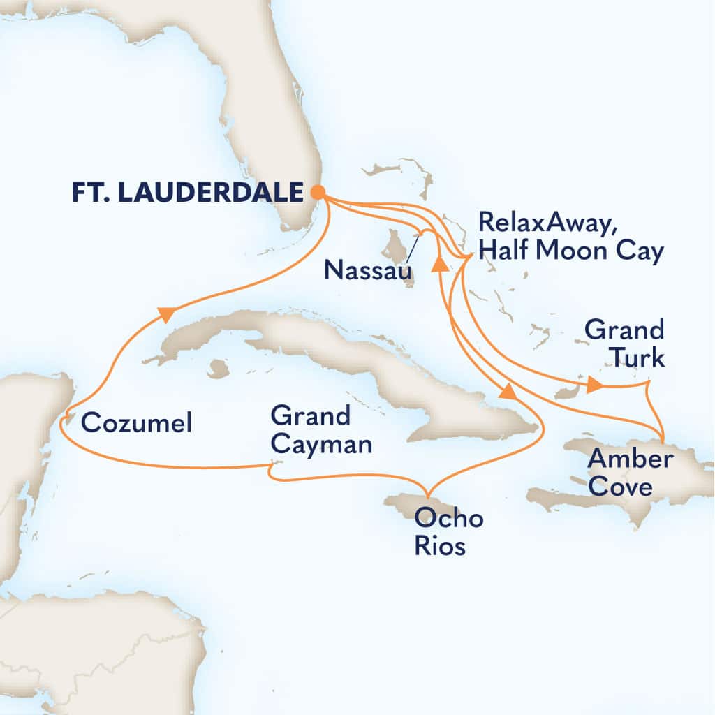 carte Etats-Unis & Bahamas & Jamaïque & Caimans & Mexique, 15 jours