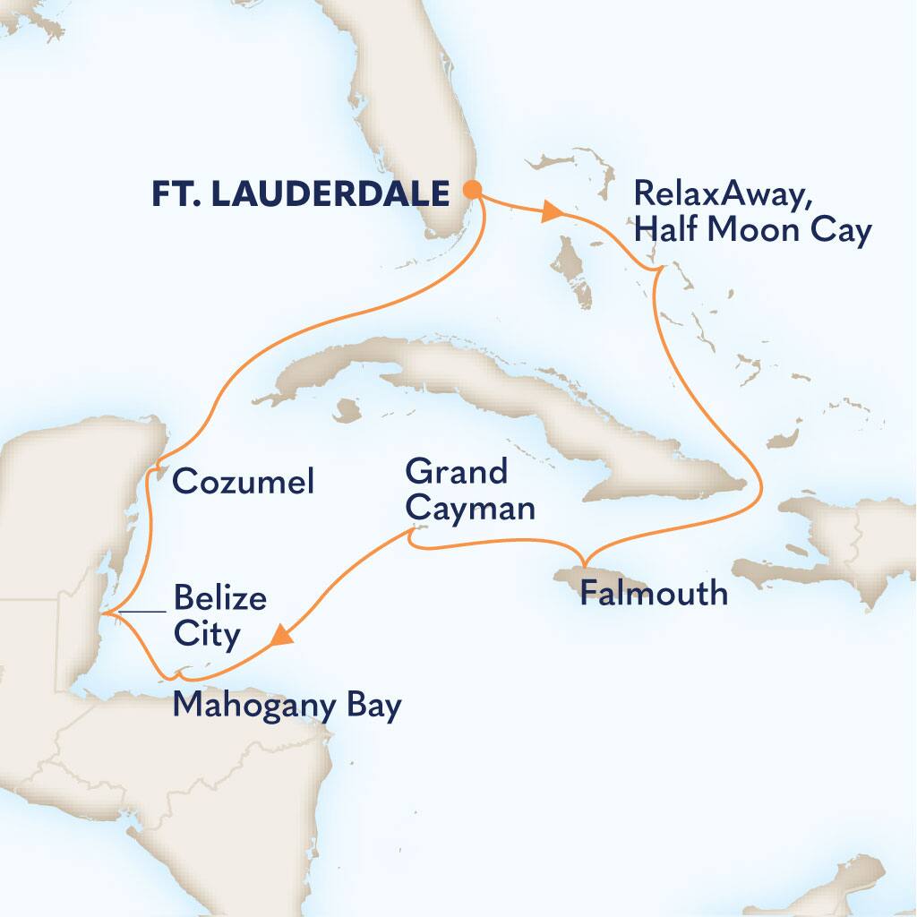 carte Etats-Unis & Bahamas & Jamaïque & Caimans & Honduras, 11 jours