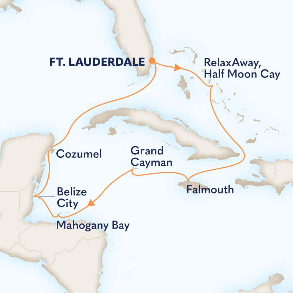 carte Etats-Unis & Bahamas & Jamaïque & Caimans & Honduras, 11 jours