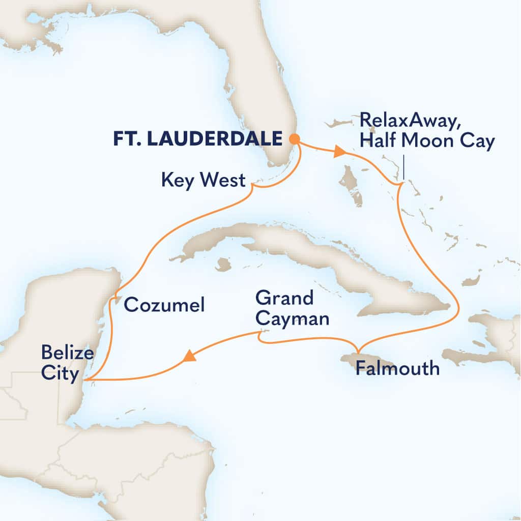 carte Etats-Unis & Bahamas & Jamaïque & Caimans & Belize, 11 jours