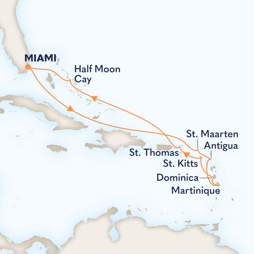 carte Etats-Unis & Saint Martin & Antigua-et-Barbuda & France & République dominicaine, 12 jours