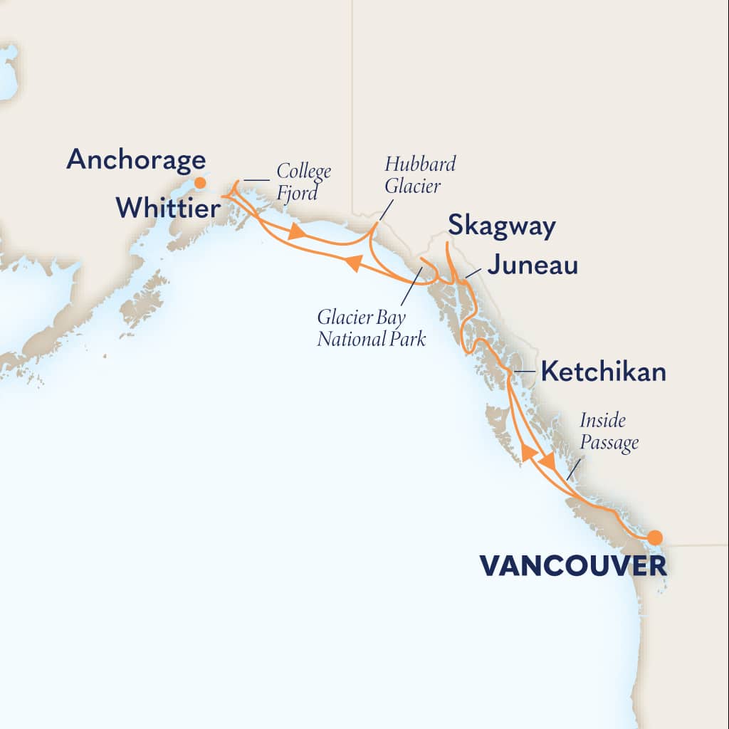 carte Alaska, 15 jours