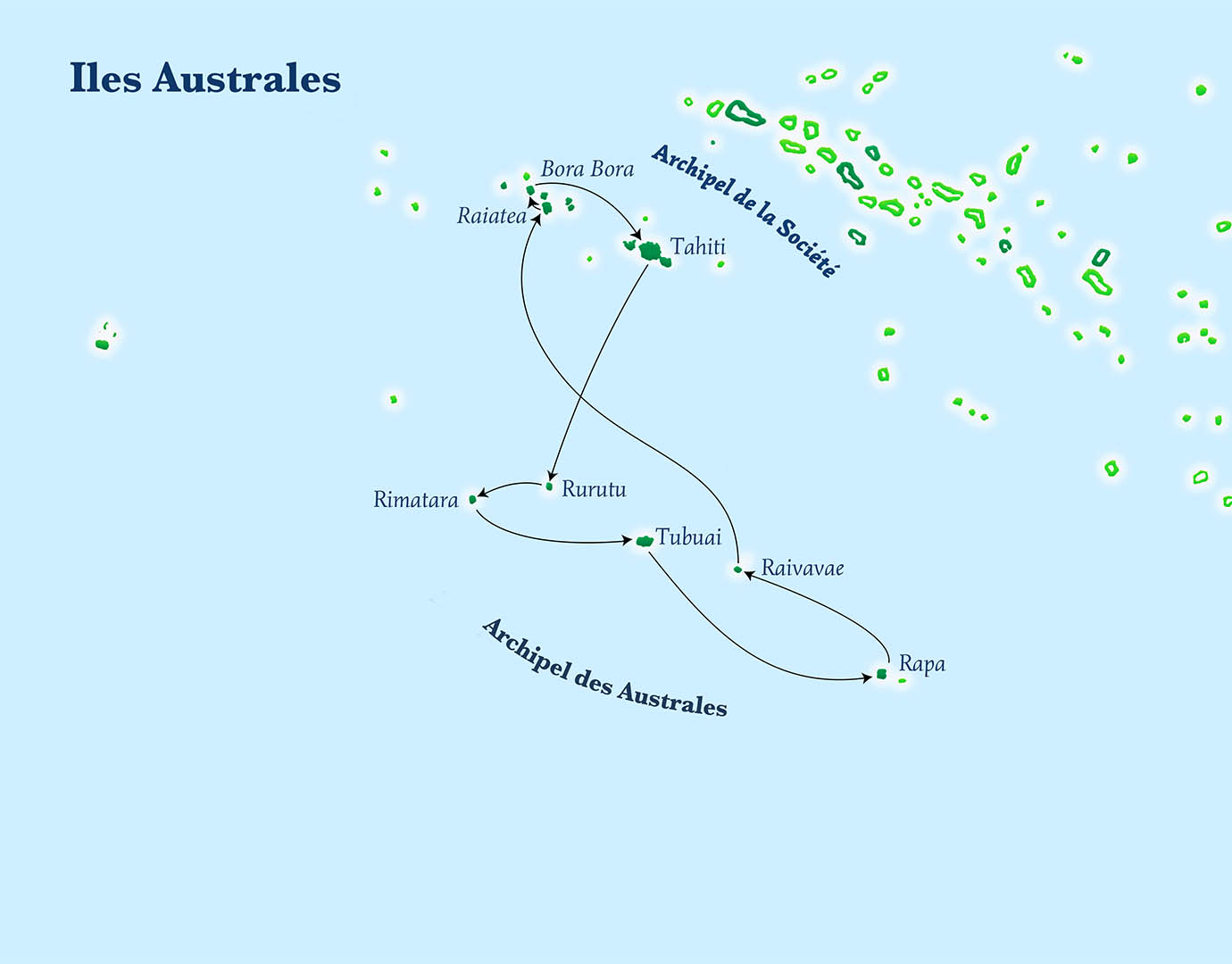 carte *Îles Australes 2026 (Sans Fret)