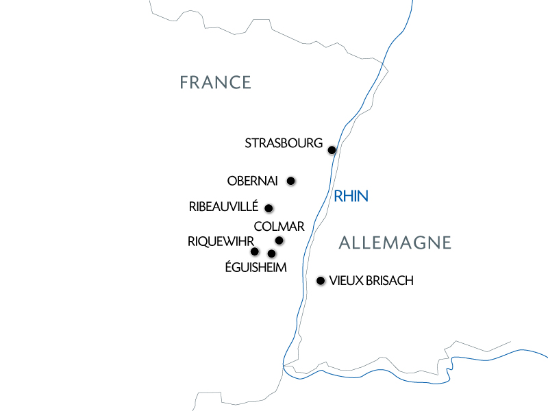 carte L'Alsace pittoresque et gourmande (formule port/port), 5 jours - SBS_PP
