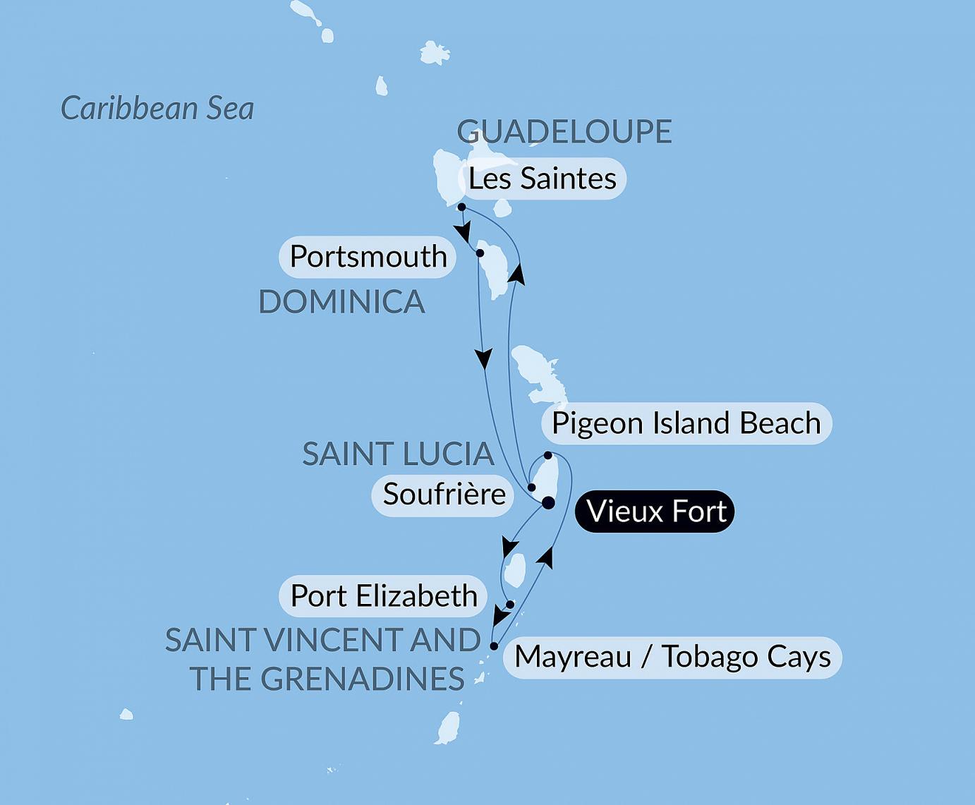 carte Perles des Antilles, 8 jours