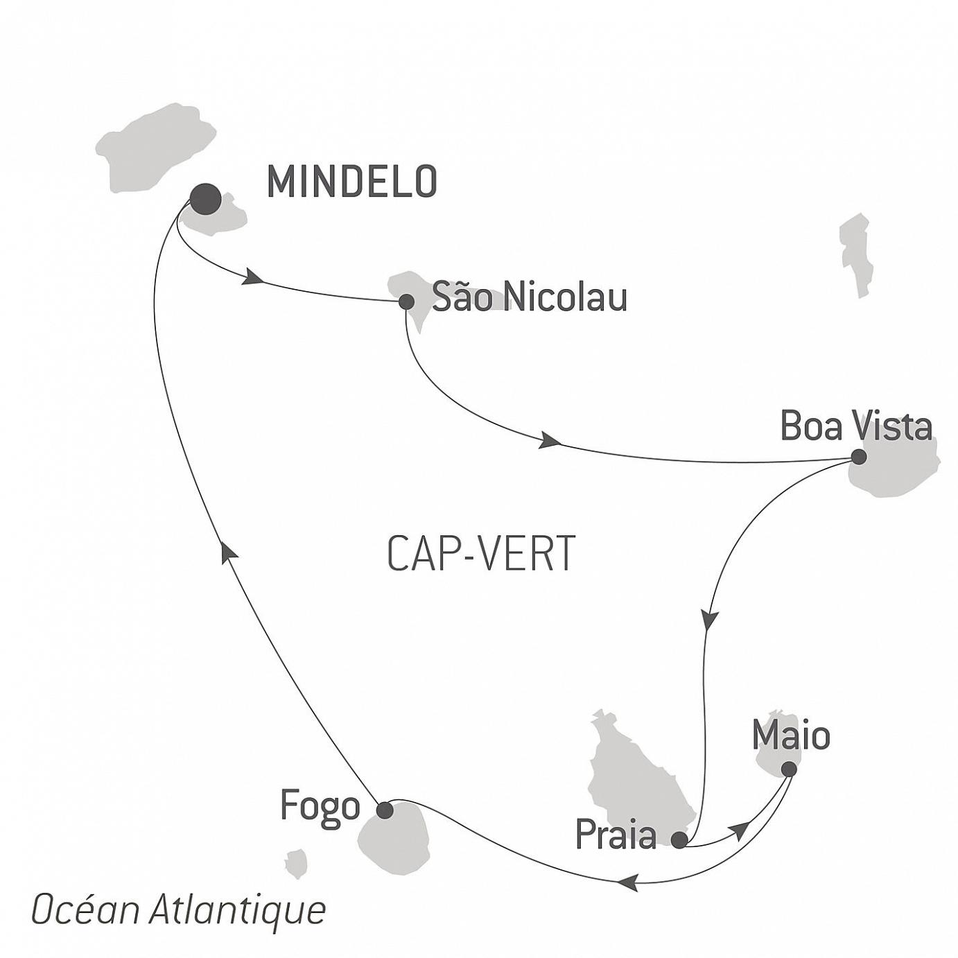 carte Visages du Cap-Vert, 8 jours