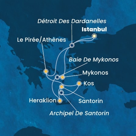 carte Méditerranée, 8 jours
