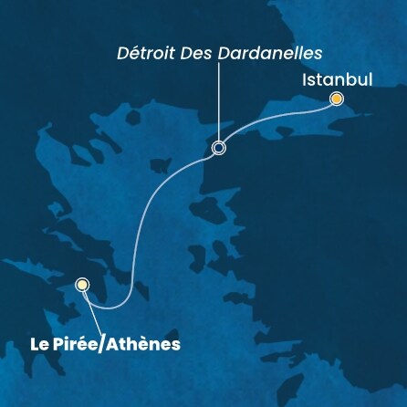 carte Méditerranée, 3 jours