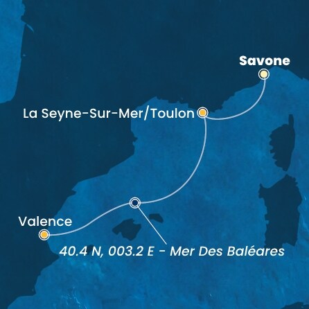 carte Méditerranée, 3 jours