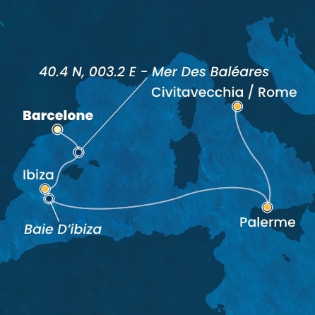 carte Méditerranée, 5 jours