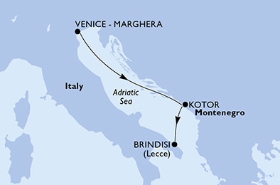 carte Méditerranée, 4 jours
