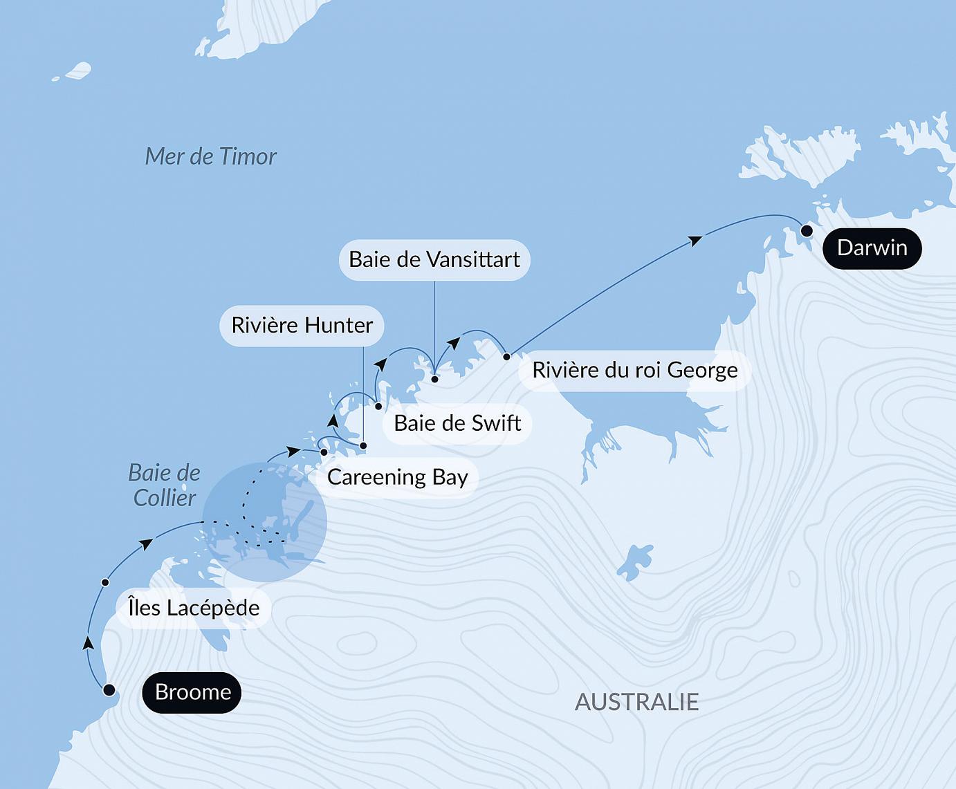 carte Le Kimberley emblématique, 11 jours