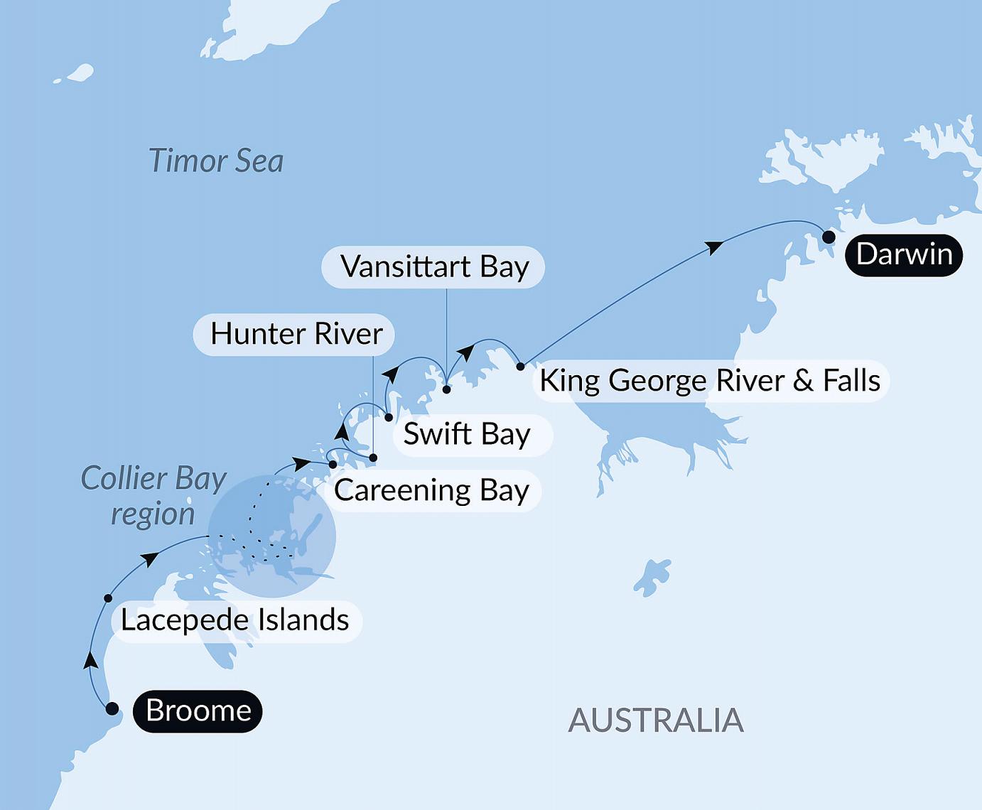carte Le Kimberley emblématique, 11 jours