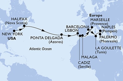 carte Transatlantiques, 21 jours