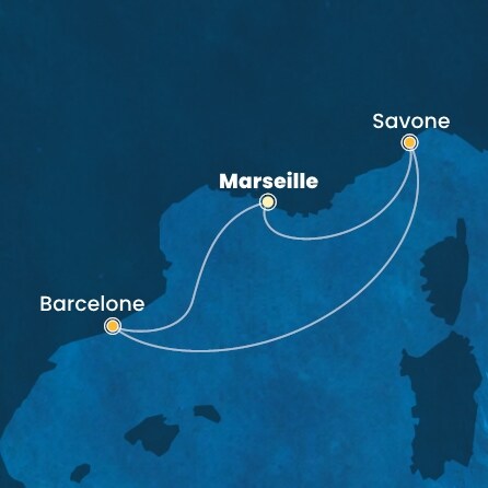 carte Méditerranée, 4 jours