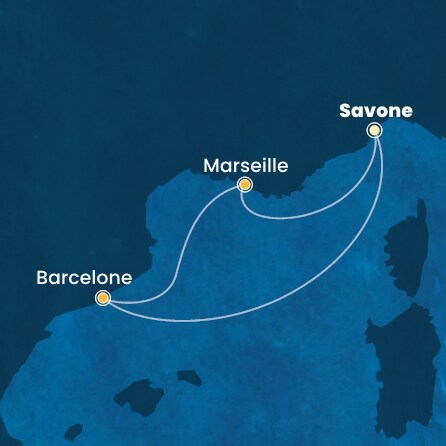 carte Méditerranée, 4 jours