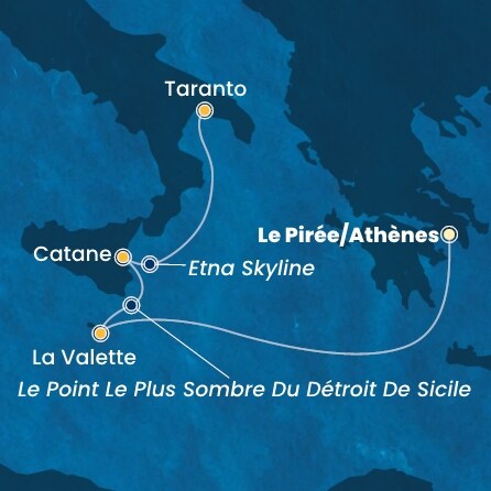 carte Méditerranée, 5 jours
