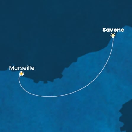 carte Méditerranée, 2 jours