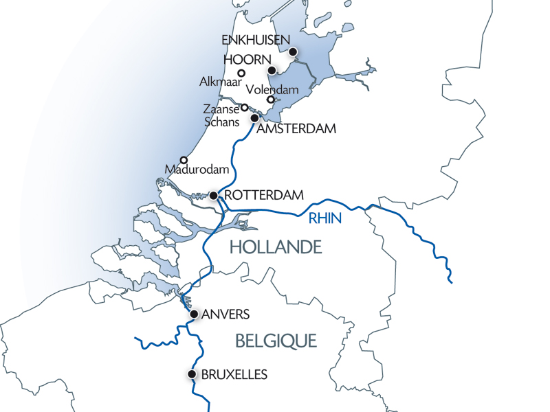 carte Itinéraire inédit des Pays-Bas à la Belgique (formule port/port), 6 jours - ABR_PP