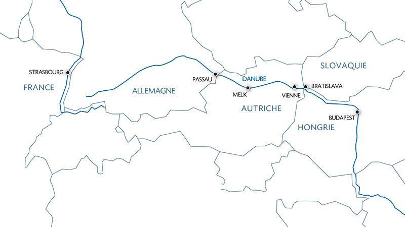carte Le beau Danube bleu (formule port/port), 6 jours - BUC_PP