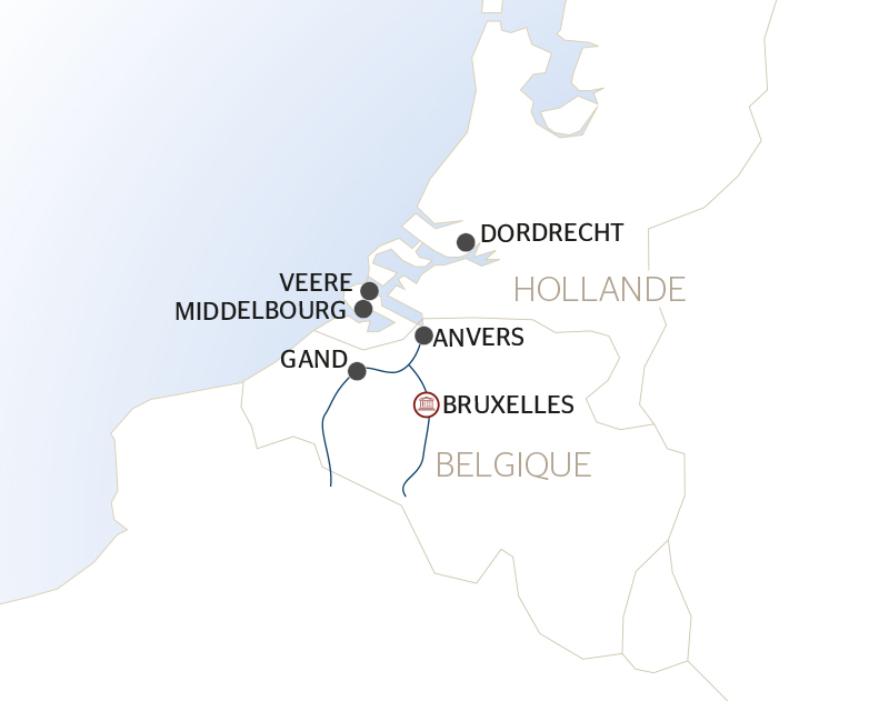 carte Au cœur des joyaux du Nord de l'Europe, croisière exclusive (formule port/port), 7 jours - BVB_PP