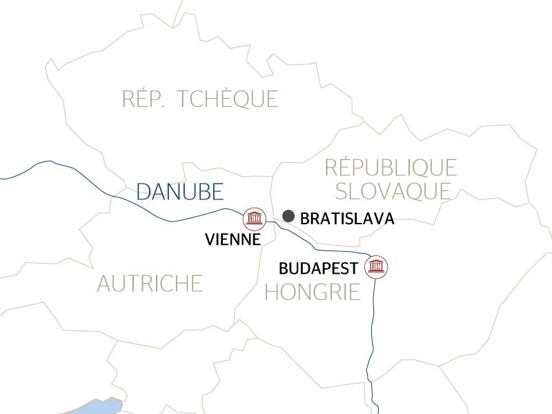 carte Les capitales danubiennes (formule port/port), 5 jours - WBU_PP