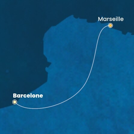 carte Espagne, France, 2 jours