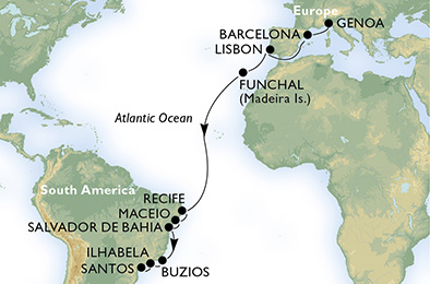 MSC MAGNIFICA - Transatlantique 2013