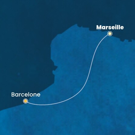 carte France, Espagne, 2 jours