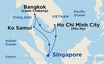carte Asie, 8 jours