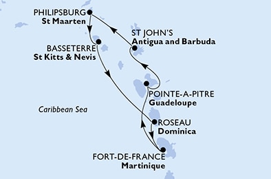Carte de l'itinéraire