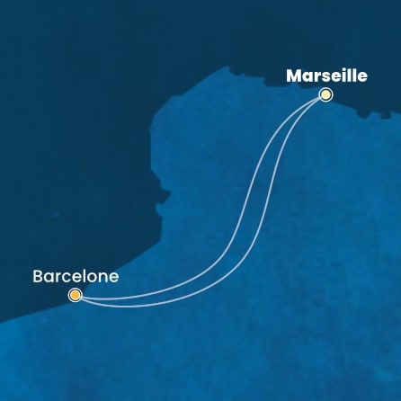 carte France, Espagne, 3 jours