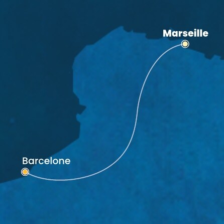 carte France, Espagne, 2 jours