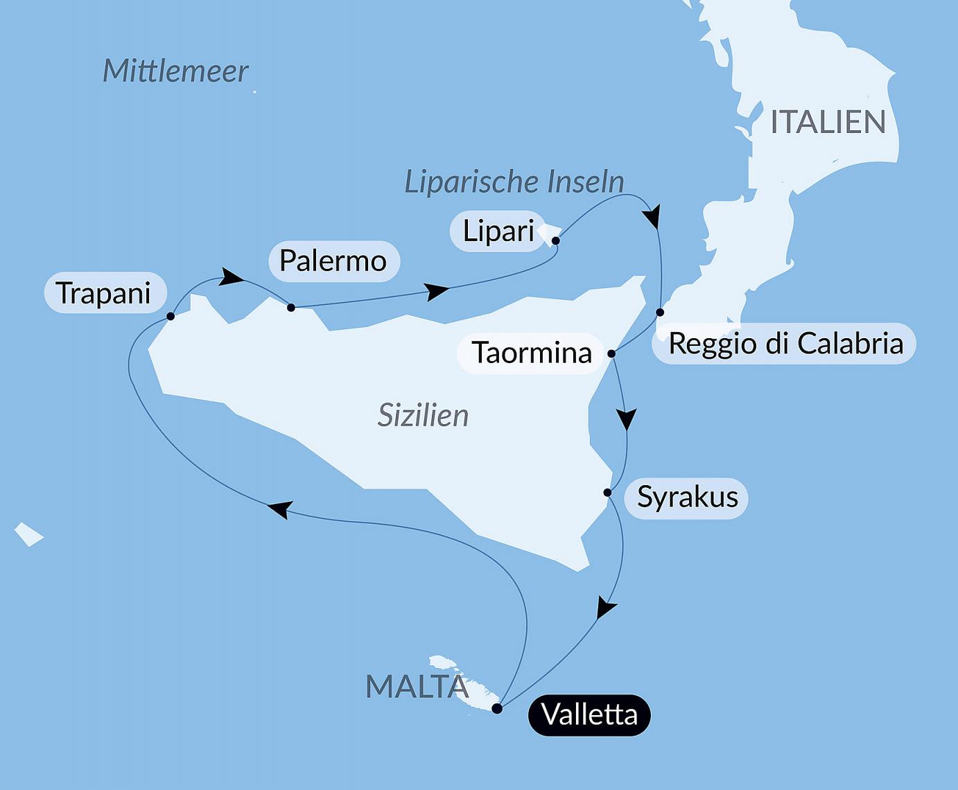 carte Rivages authentiques d’Italie, 8 jours