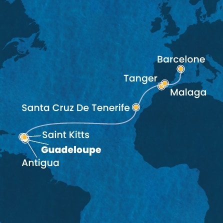 Carte de l'itinéraire