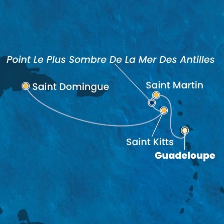 carte Antilles, 4 jours