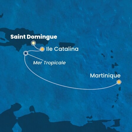 carte Rép.Dominicaine, Antilles, 4 jours
