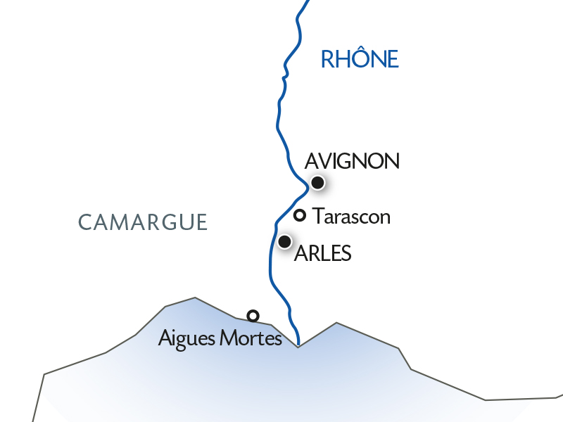 carte Croisière de Noël sur les canaux de Provence Escales historiques et saveurs d'antan (formule port-port), 5 jours - FAN_NOPP