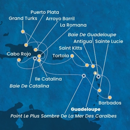 Carte de l'itinéraire