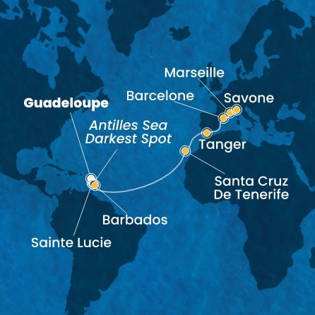 Carte de l'itinéraire