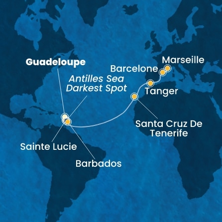 Carte de l'itinéraire